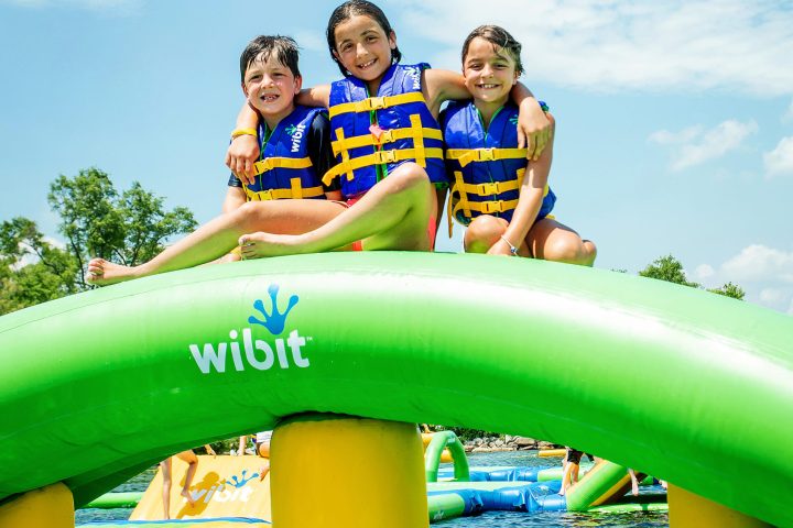 Gerry Orz et al. sitting around a slide